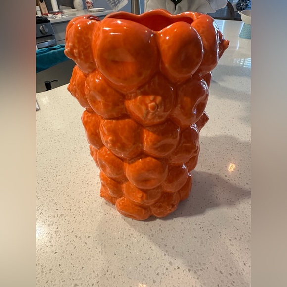 Michaels By Ashland Orange Vase NWT - Picture 5 of 9